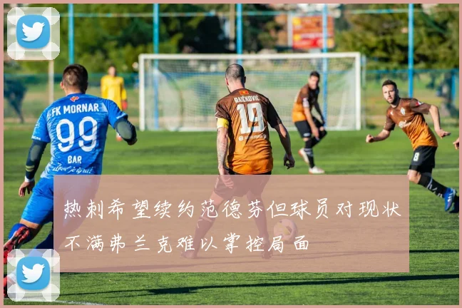 热刺希望续约范德芬但球员对现状不满弗兰克难以掌控局面